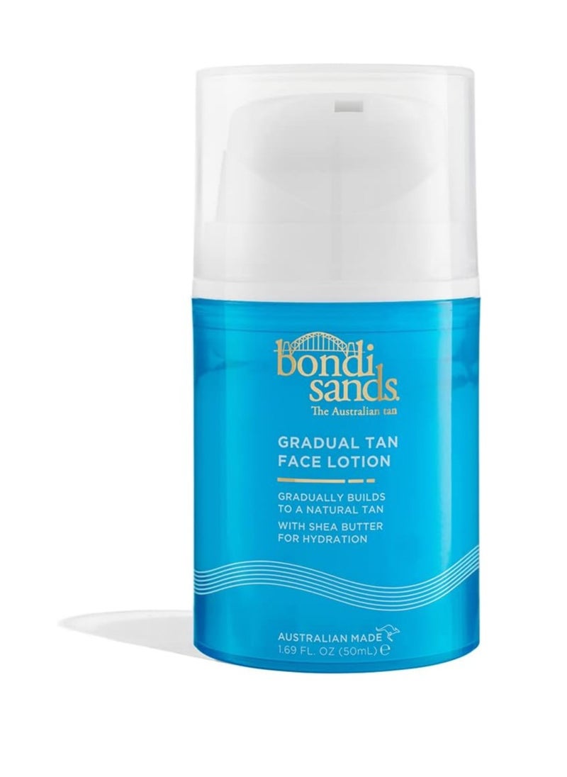 Gradual Tanning Face Lotion 50mL Gradual Tan Suitable for Sensitive Skin Vegan Cruelty Free 50ml 1 69 FL Oz