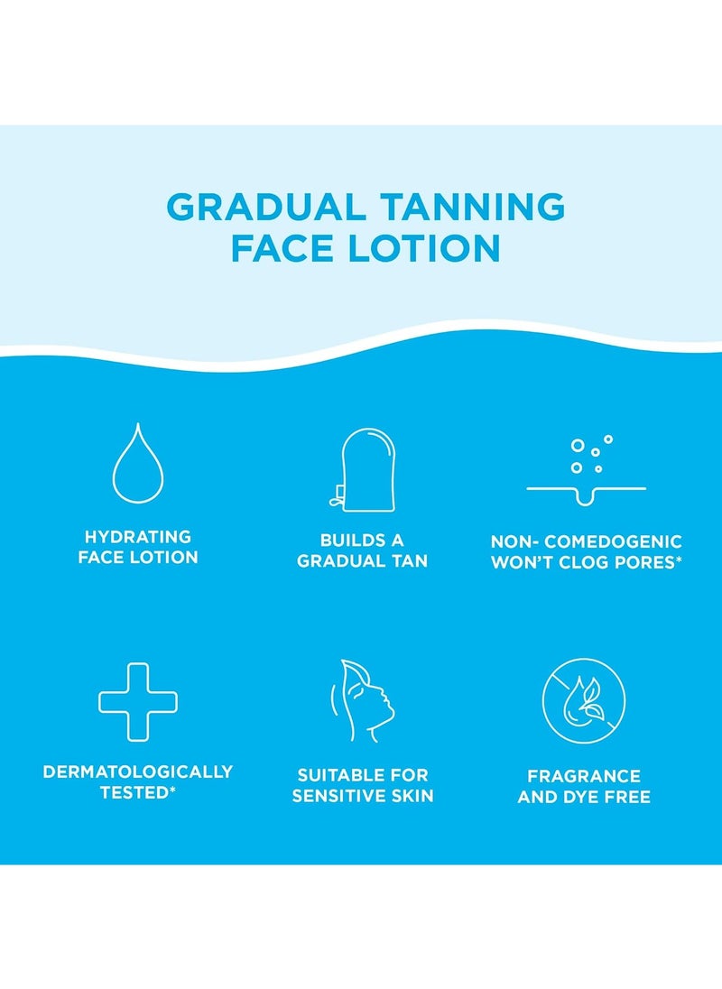 Gradual Tanning Face Lotion 50mL Gradual Tan Suitable for Sensitive Skin Vegan Cruelty Free 50ml 1 69 FL Oz