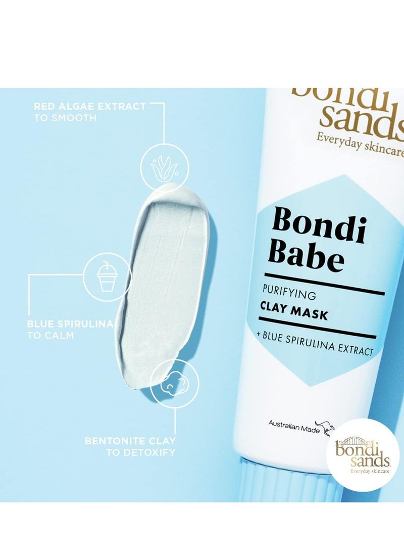 Bondi Babe Clay Mask Purifying mask Suitable for sensitive skin  Vegan Cruelty Free 75 mL 2 53 Oz