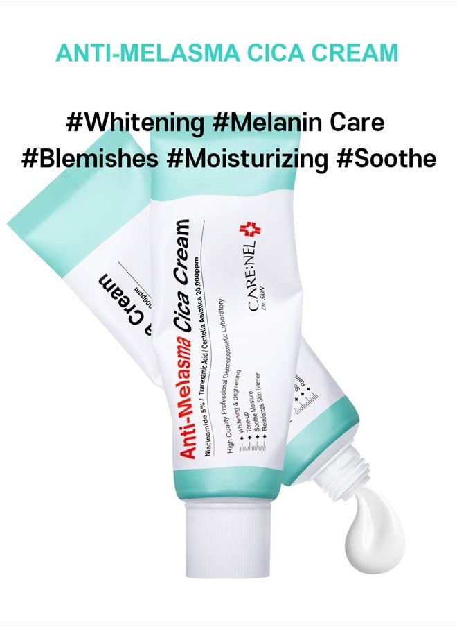 Melasma Treatment for Face Cream - Dark Spot Remover Centella Asiatica - Korean Skin Care Beauty Products 40ml/1.35 fl.oz