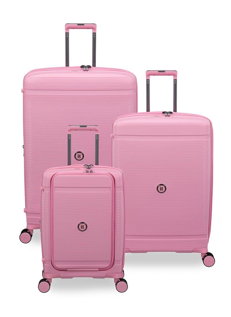 it luggage Unanimous, Unisex Polypropylene Material Hard Case Luggage, 8x360 degree Spinner Wheels, Expandable Trolley Bag, TSA Type lock, SKU 15-3108-08, Lightweight Suitcase - Romance Rose