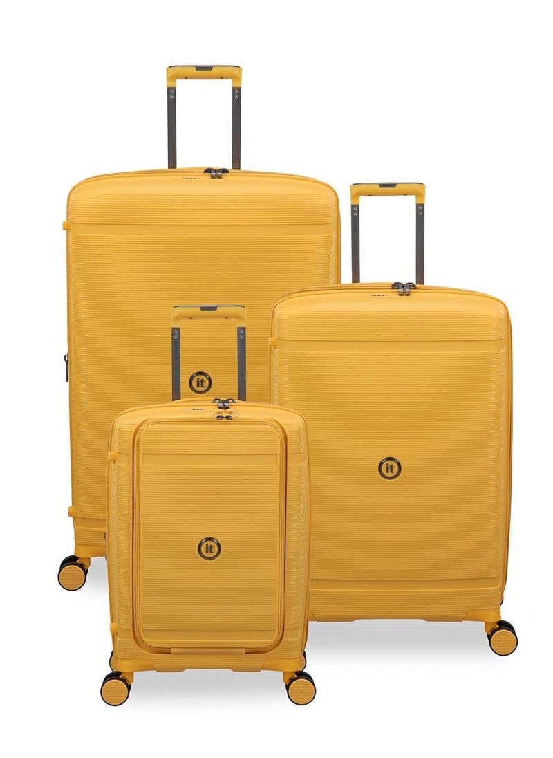 it luggage Unanimous, Unisex Polypropylene Material Hard Case Luggage, 8x360 degree Spinner Wheels, Expandable Trolley Bag, TSA Type lock, SKU 15-3108-08, Lightweight Suitcase - Lemon Yellow