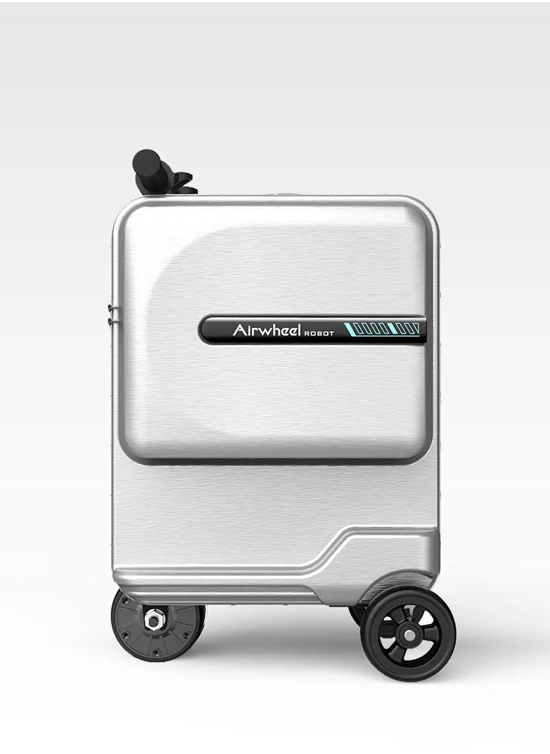 Airwheel SE3MiniT - Electric Luggage Scooter - Silver | Potable Riding Suitcase with Removable Battery, Airwheel Luggage | Official Dealer in UAE