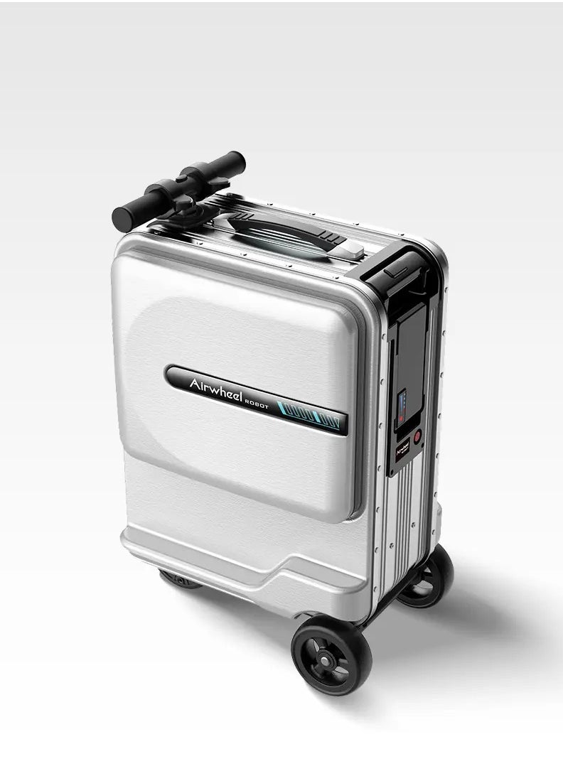 Airwheel SE3MiniT - Electric Luggage Scooter - Silver | Potable Riding Suitcase with Removable Battery, Airwheel Luggage | Official Dealer in UAE