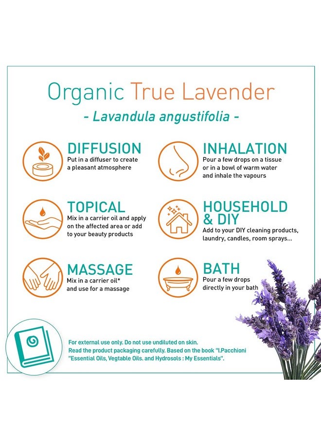 Essential Oil Organic True Lavender - 10Ml