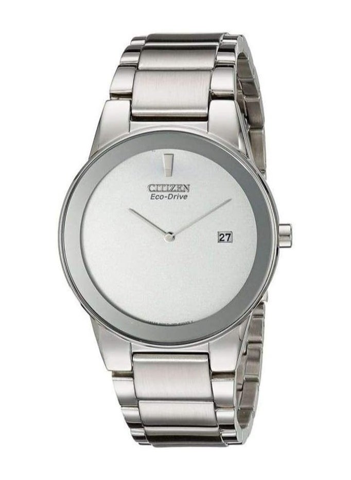 Citizen Men White Dial Stainless Steel Band Watch