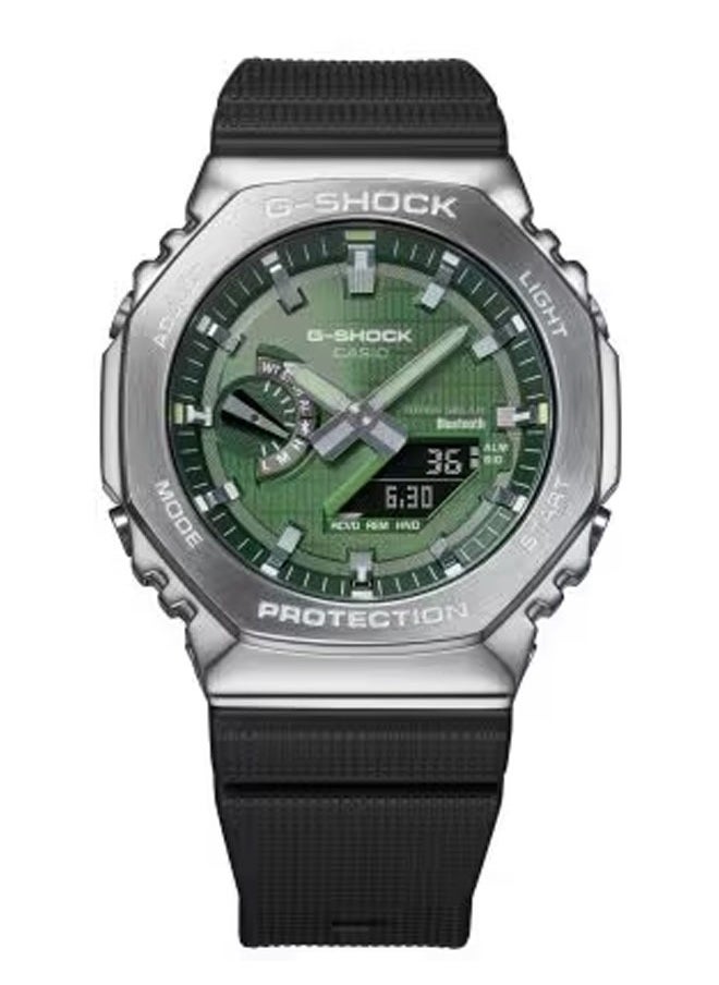 Men’s GBM-2100A-1A3 Digital Analog Watch – Shock Resistant, 200M Water Resistance, Tough Solar, Bluetooth® Smartphone Link