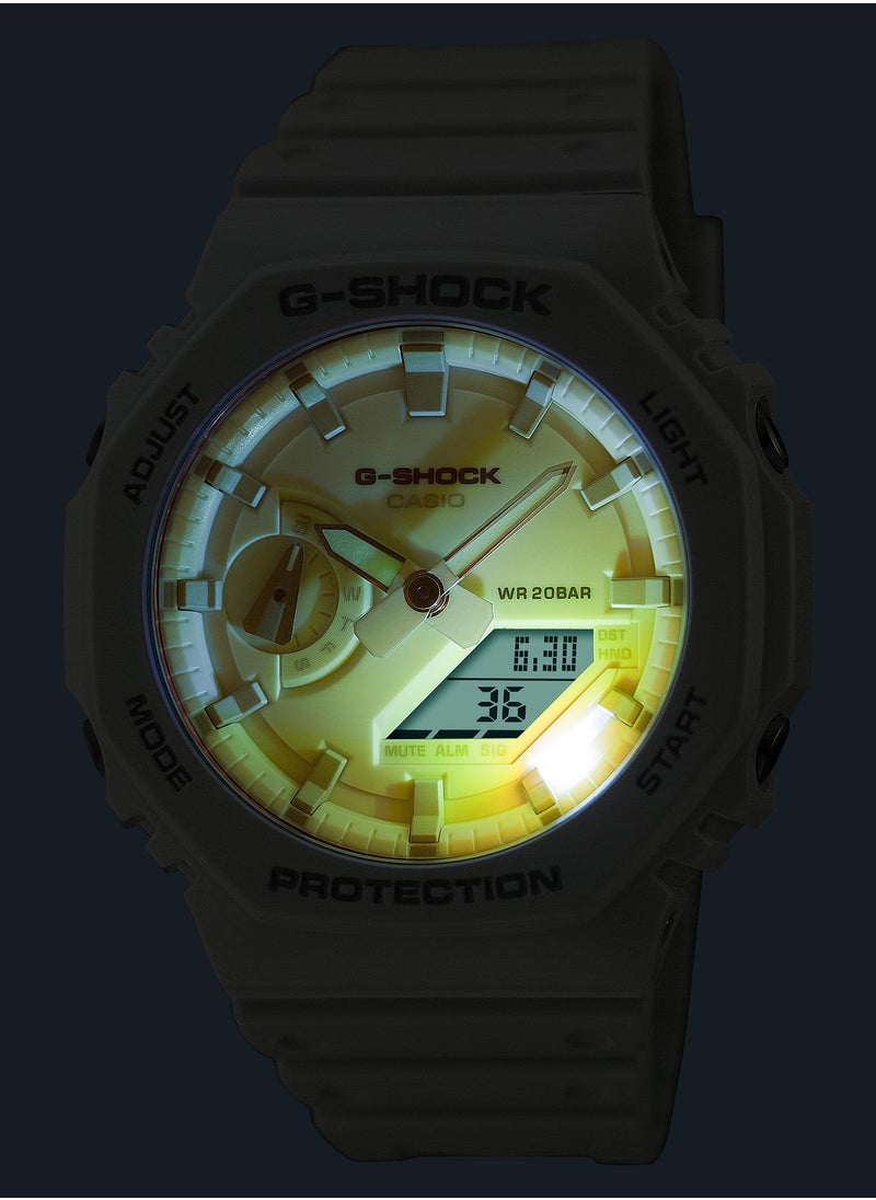 Analog+Digital Resin Band Unisex Watch GA-2100TL-7A