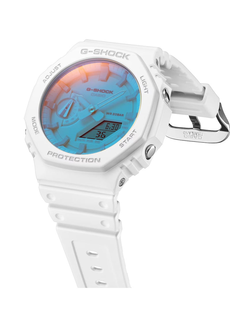 Analog+Digital Resin Band Unisex Watch GA-2100TL-7A