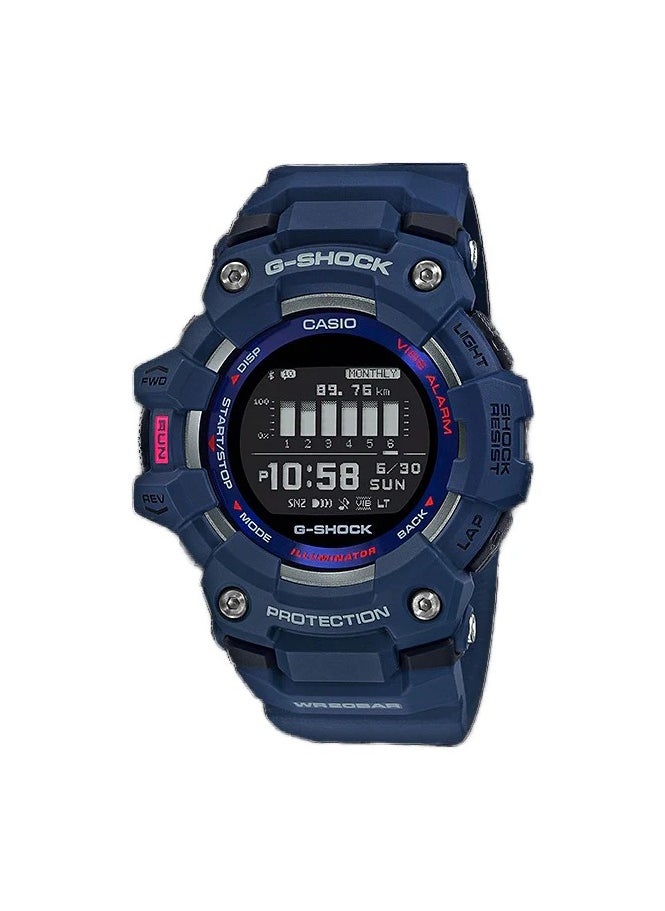 Casio Men's G-Shock Quartz Watch with Plastic Strap, Blue,