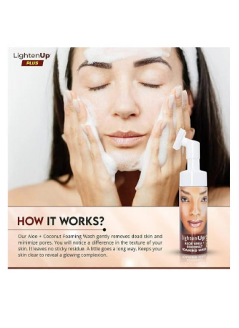 LightenUp Plus Aloe Vera + Coconut Foaming Wash 150 ML