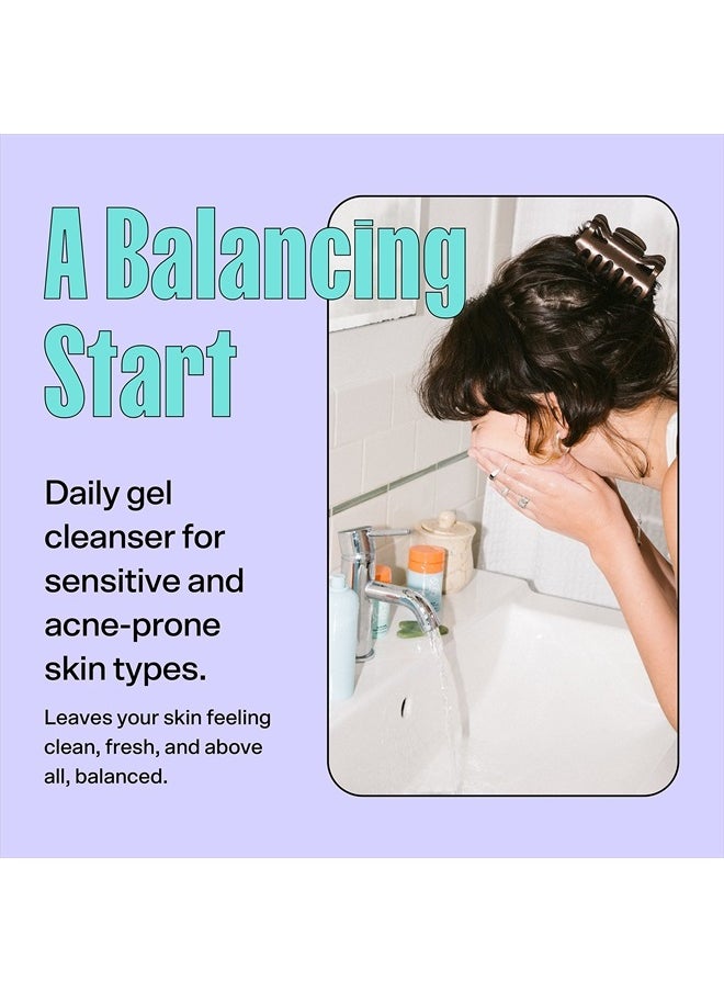 Skincare Fresh Start Gel Cleanser - Gentle Exfoliating Face Wash for Oily Skin - Formulated with Aloe Vera Juice + Caffeine to Protect and Soothe Complexion (50ml)