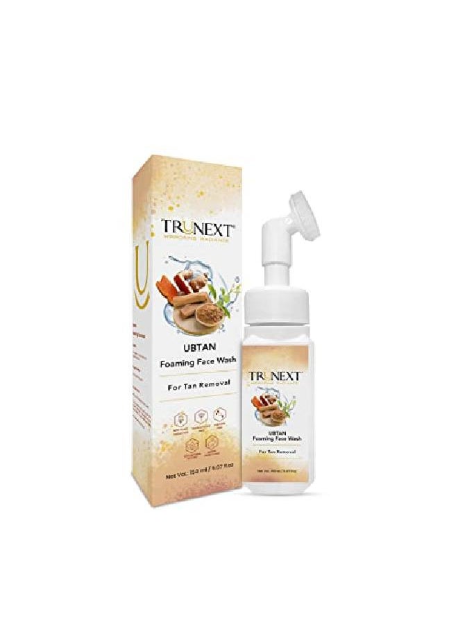UBTAN FOAMING FACE WASH WITH A BUILD IN FACE BRUSH FOR TAN REMOVAL 150 ml