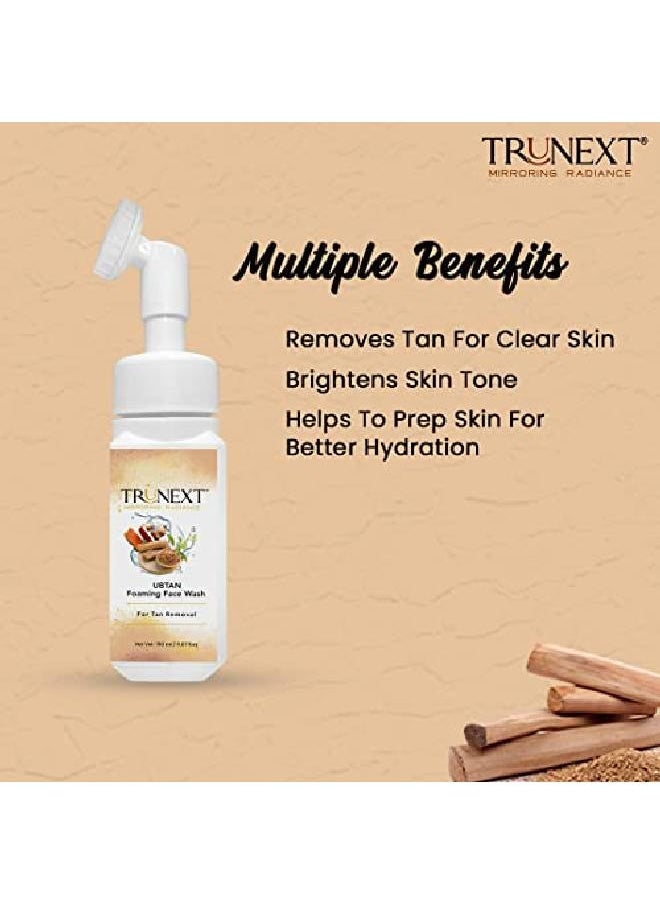 UBTAN FOAMING FACE WASH WITH A BUILD IN FACE BRUSH FOR TAN REMOVAL 150 ml