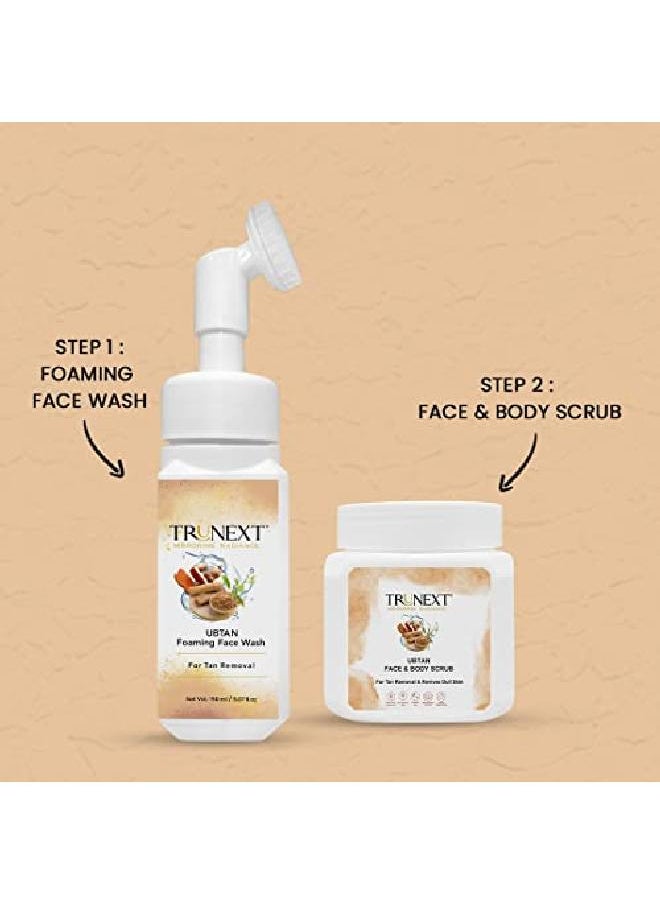 UBTAN FOAMING FACE WASH WITH A BUILD IN FACE BRUSH FOR TAN REMOVAL 150 ml