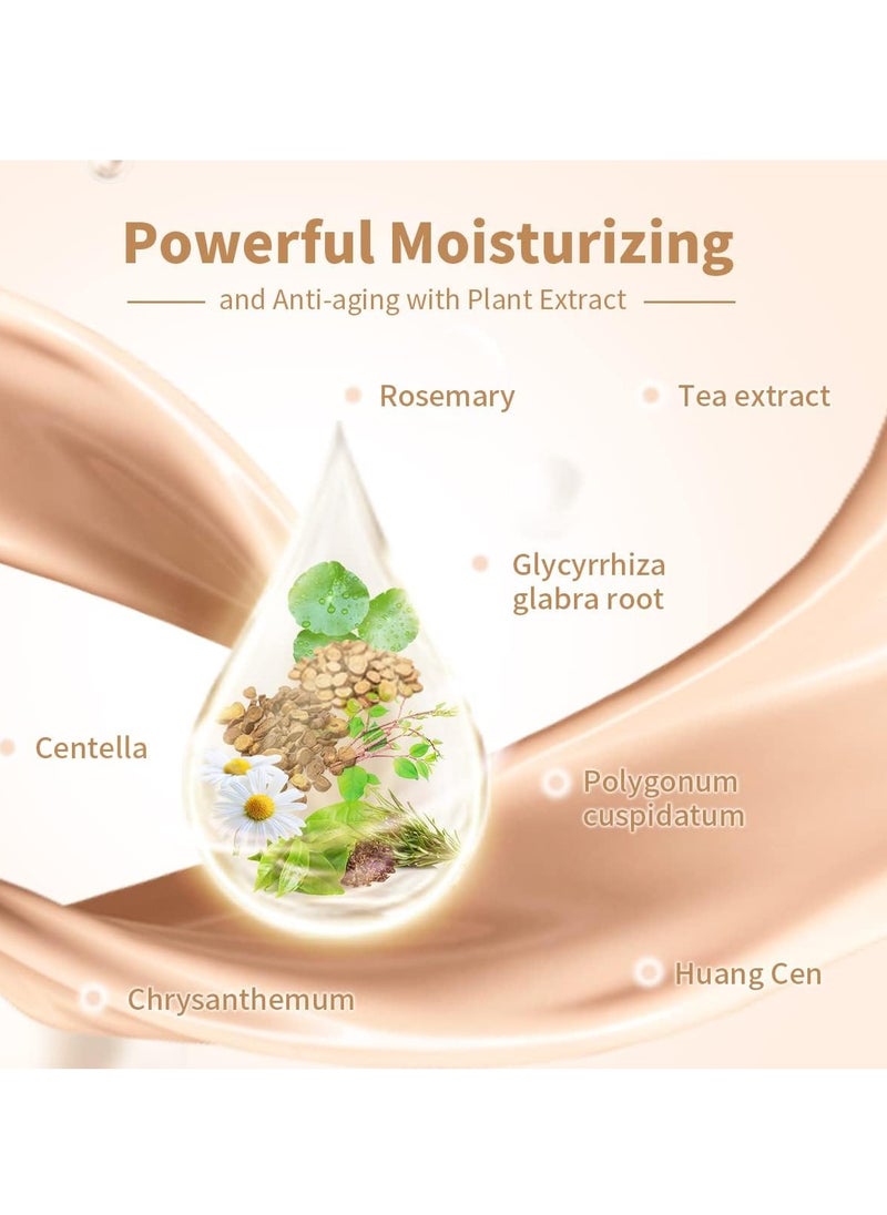 PEACH BLOSSOM Skincare BB Cream Air Cushion Foundation Matte Oil control Concealer for All Skin Types Refillable Foundation Makeup 13g 3 C01