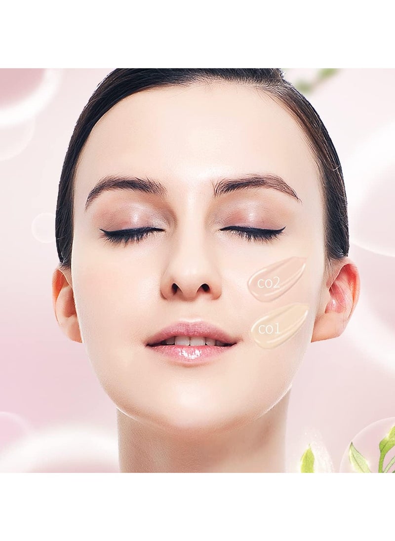 PEACH BLOSSOM Skincare BB Cream Air Cushion Foundation Matte Oil control Concealer for All Skin Types Refillable Foundation Makeup 13g 3 C01