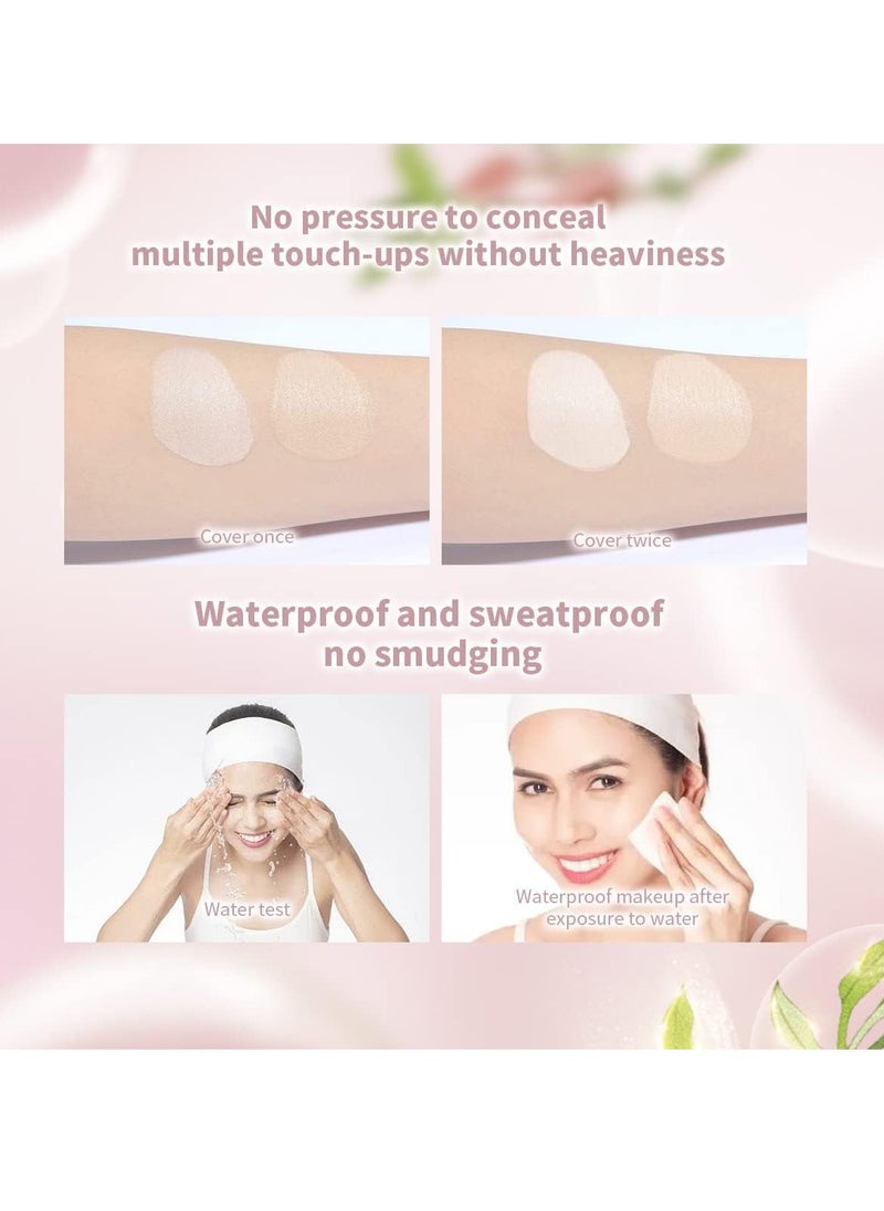 PEACH BLOSSOM Skincare BB Cream Air Cushion Foundation Matte Oil control Concealer for All Skin Types Refillable Foundation Makeup 13g 3 C01