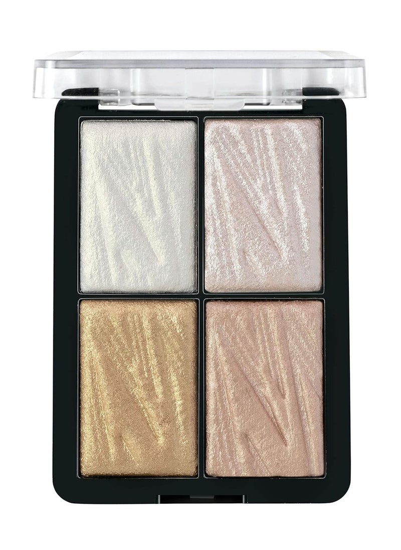 MARS Glowzilla Highlighter Face Palette | Ultra Blendable & Long Lasting | Blinding Glow (12.0 gm) (SHADE-02)