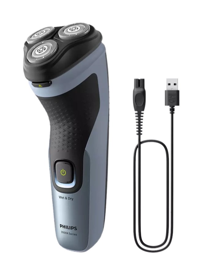 Wet And Dry Electric Shaver 3000X Series X3063/00 Black/Grey