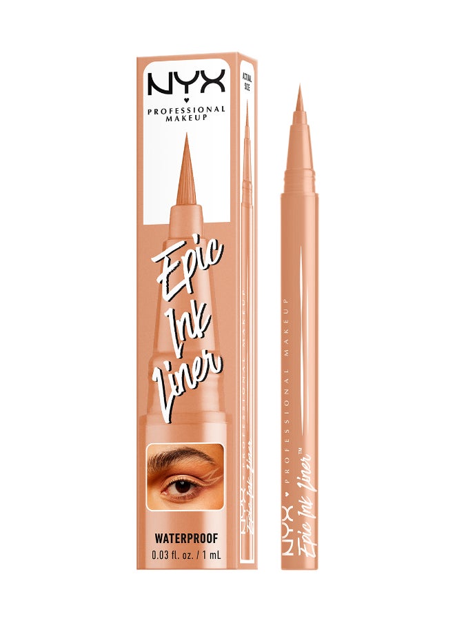 Epic Ink Liner, Waterproof Liquid Eyeliner - Lil Toasty, Vegan Formula, Intense Pigment