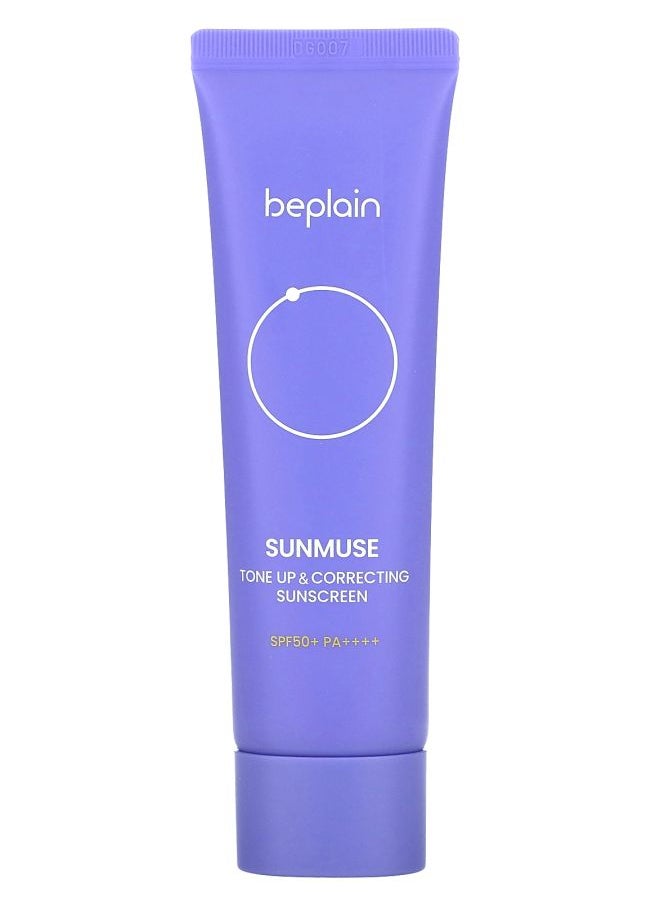 Sunmuse Tone Up & Correcting Sunscreen SPF 50+ PA ++++ 1.69 fl oz (50 ml)