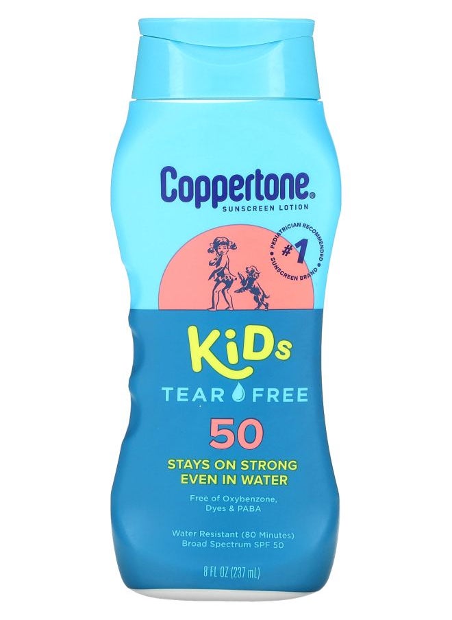 Kids Tear Free Sunscreen Lotion SPF 50 8 fl oz (237 ml)