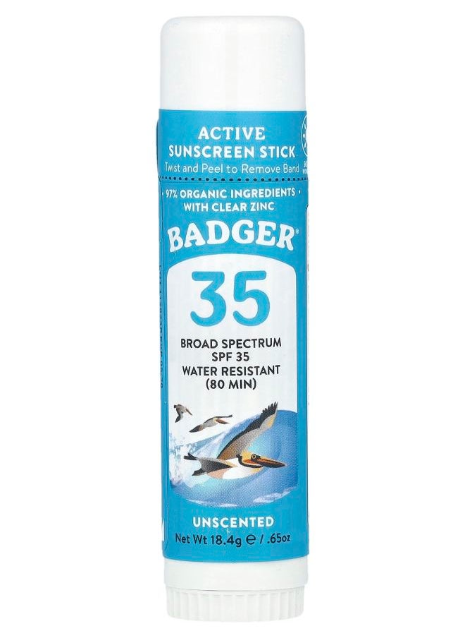 Active Sunscreen Stick SPF 35 Unscented .65 oz (18.4 g)