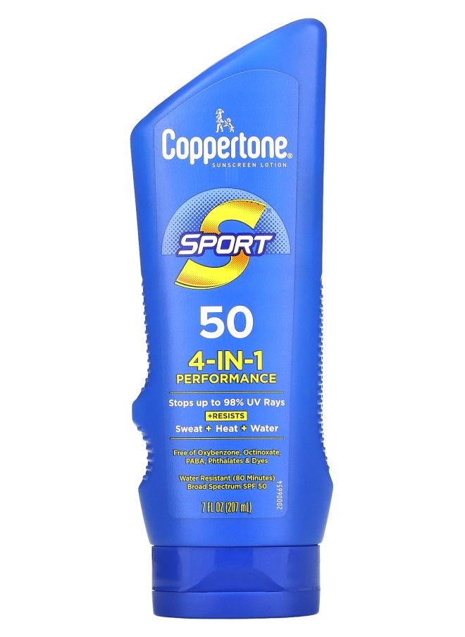 Sport Sunscreen Lotion 4-In-1 Performance SPF 50 7 fl oz (207 ml)