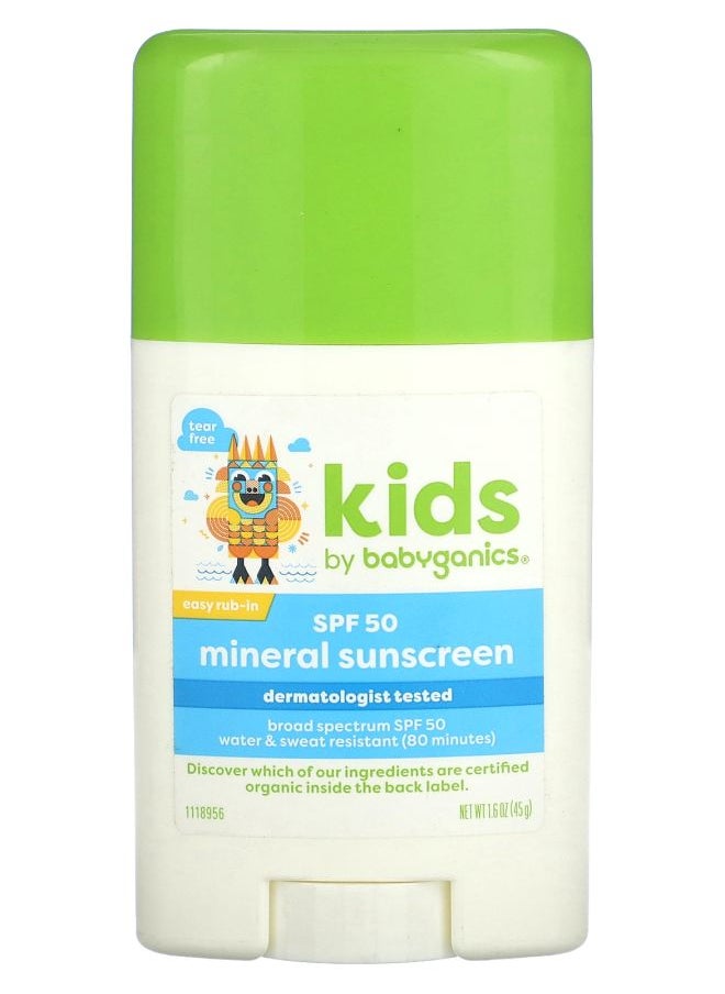 Kids Mineral Sunscreen SPF 50 1.6 oz (45 g)