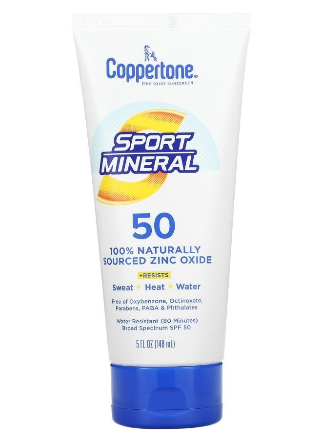 Sport Mineral Zinc Oxide Sunscreen SPF 50 5 fl oz (148 ml)