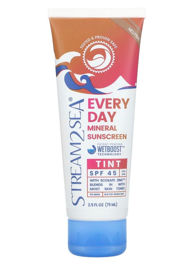 Everyday Mineral Sunscreen Tint SPF 45 Neutral  2.5 fl oz (75 ml)