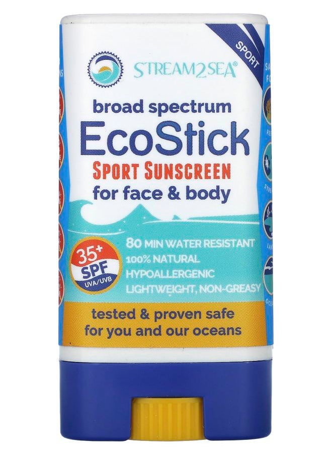 EcoStick Sport Sunscreen SPF 35+ 0.5 oz (14 g)