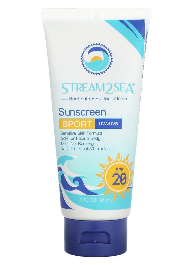 Sunscreen Sport SPF 20 3 fl oz (90 ml)