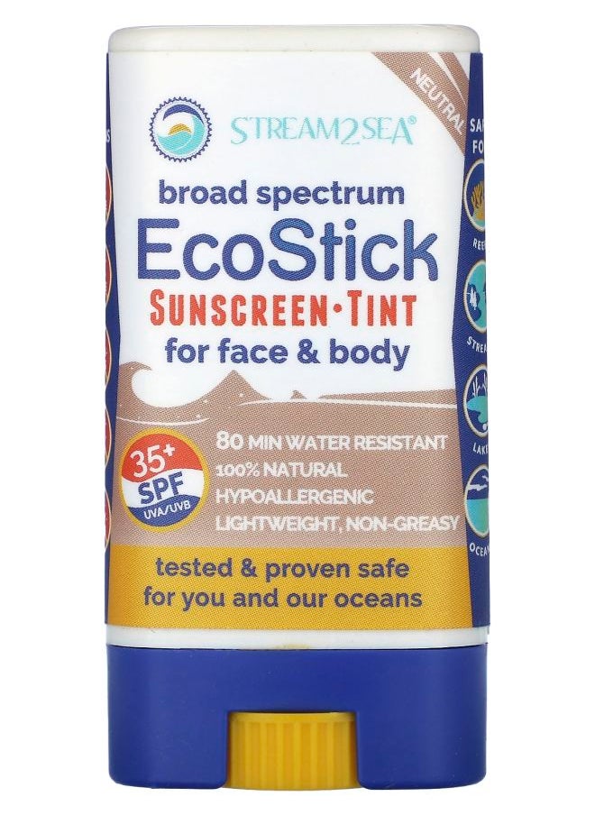 EcoStick Sunscreen Tint SPF 35+ Neutral 0.5 oz (14 g)