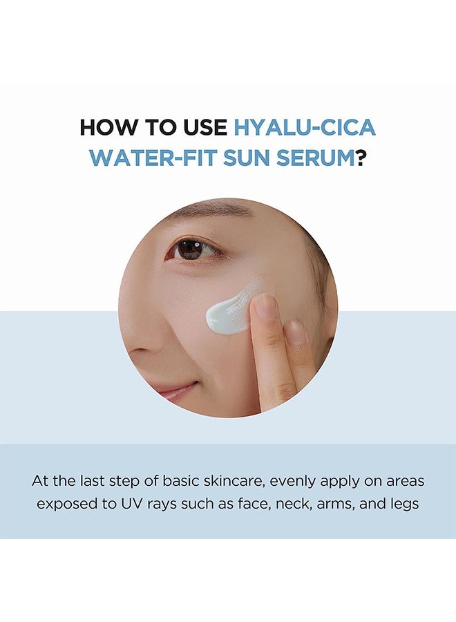 Water-Fit Sun Serum, Chemical Sunscreen For All-Skin Types, Light Serum Texture, Contain Chemical Sun Blocks (SPF50+ PA++++) To Protect Skin From UV Rays, Perfectly Blends Into Foundation 50mlml