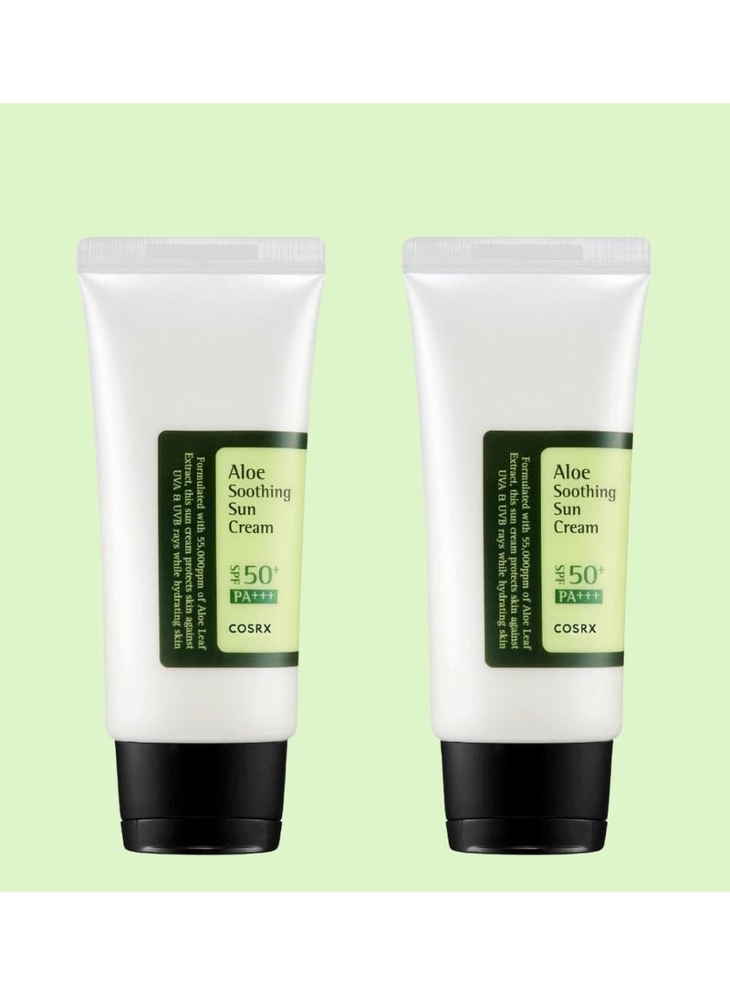 Aloe Soothing Sun Cream 2 X 50 Mlml