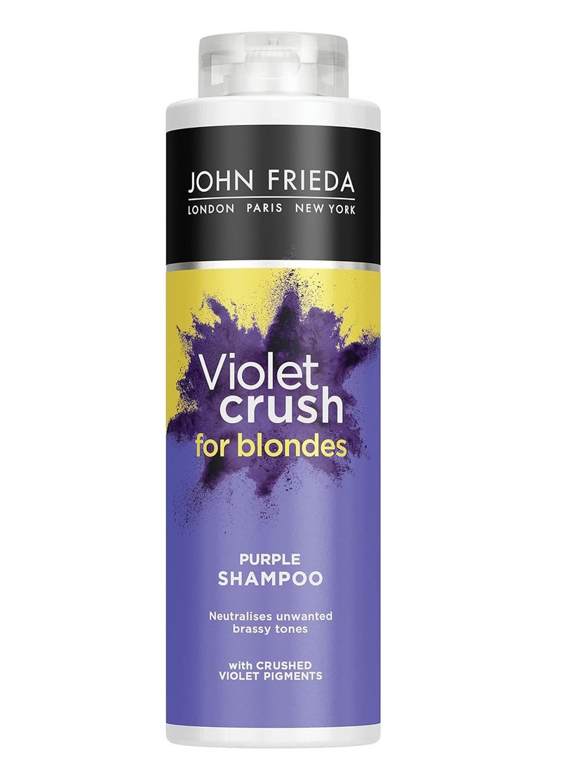 Violet Crush Purple Shampoo 500 ml Purple Toning Shampoo for Blonde Hair Shampoo Value Pack