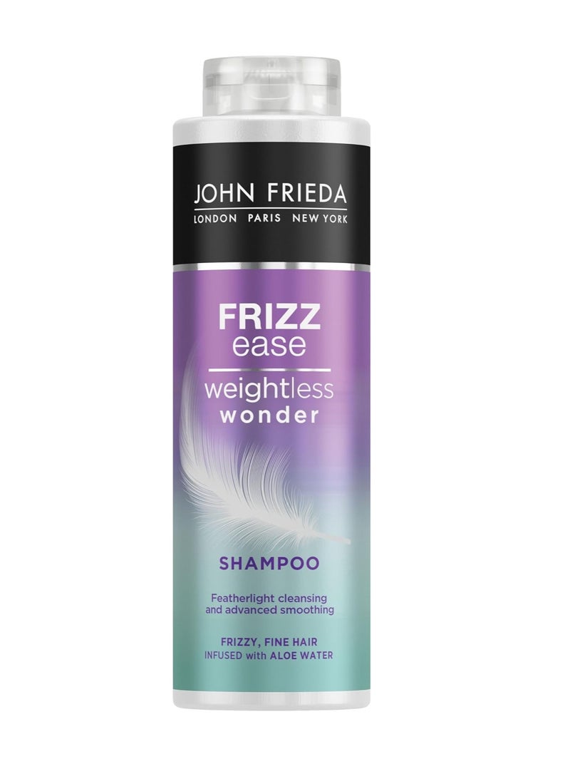 Frizz Ease Weightless Wonder Shampoo 500ml Lightweight Anti Frizz Shampoo for Fine Thin Hair