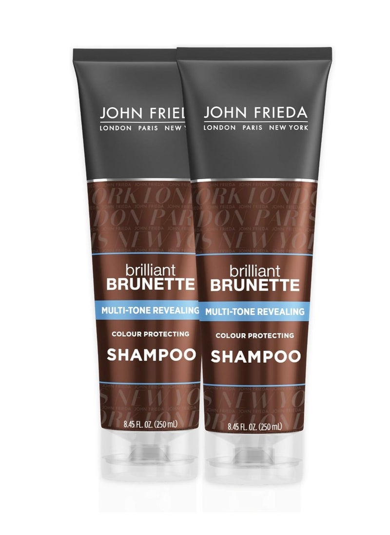 Brilliant Brunette Multi Tone Revealing Daily Shampoo 8 45 Fluid Ounce Pack of 2 by John Frieda