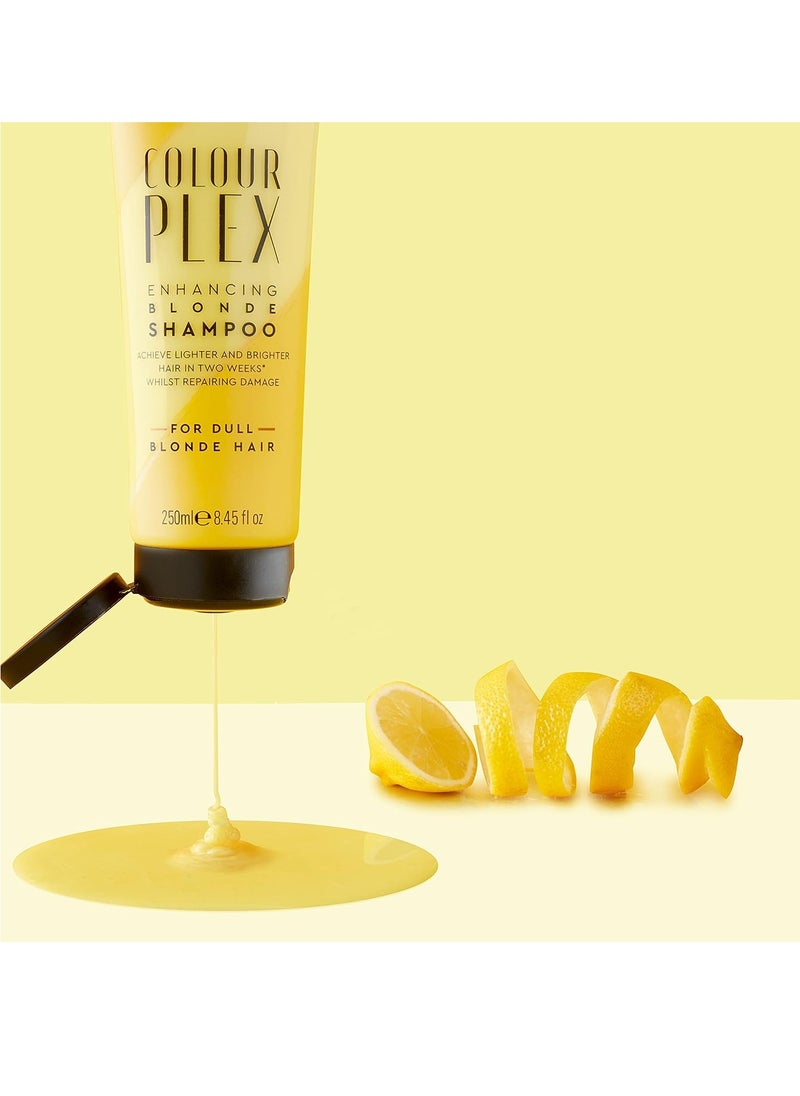 Colour Plex Enhancing Blonde Shampoo Tone and Revitalise Colour Shampoo for Blonde Hair Salon Shampoo for Blondes 250 ml