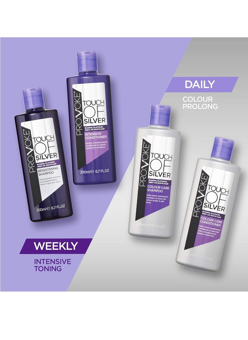 Touch Of Silver Colour Care Shampoo 400 ml Daily Colour Protect Shampoo Prolongs Colour and Adds Shine