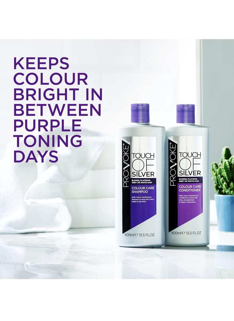 Touch Of Silver Colour Care Shampoo 400 ml Daily Colour Protect Shampoo Prolongs Colour and Adds Shine