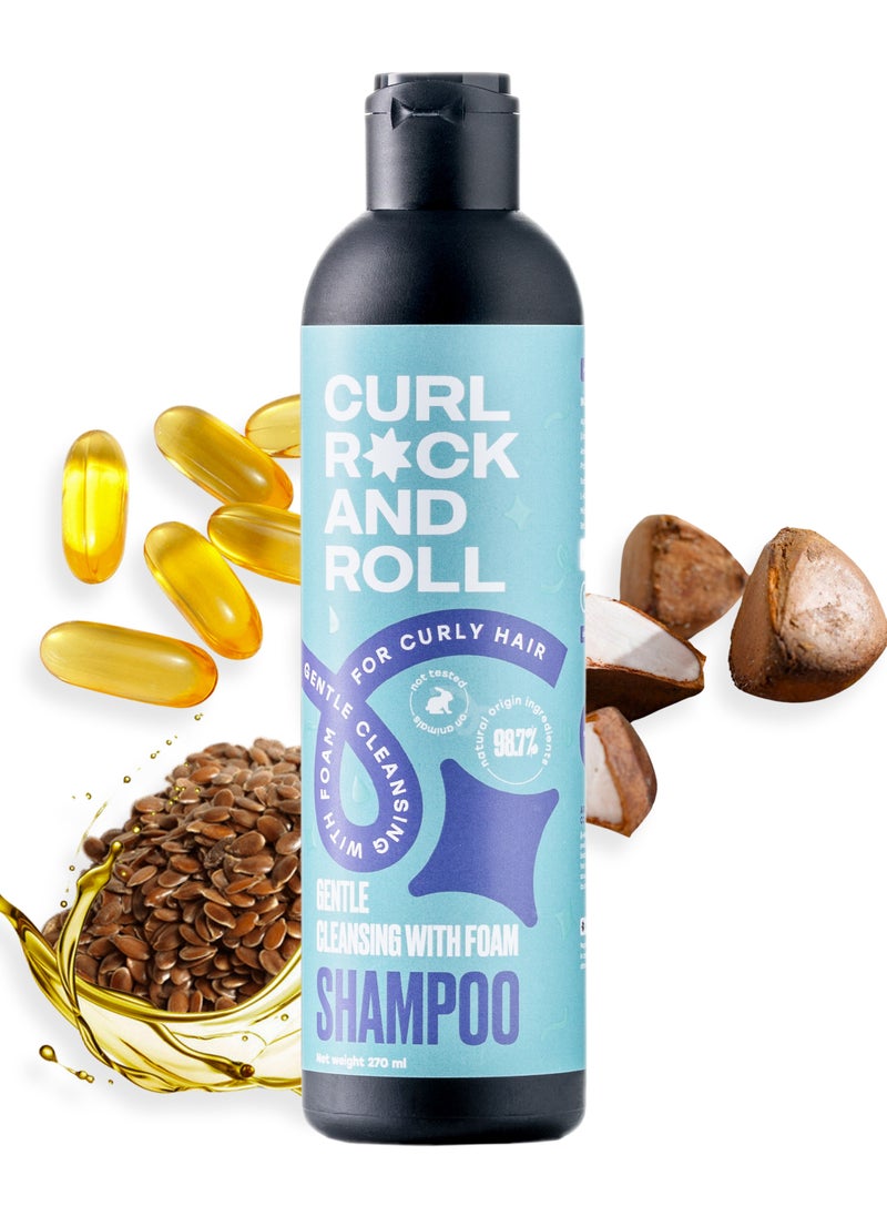 Curl Rock and Roll Shampoo - Cleanses and Nourishes  - Paraben-Free & Sulfate-Free, 270 ml