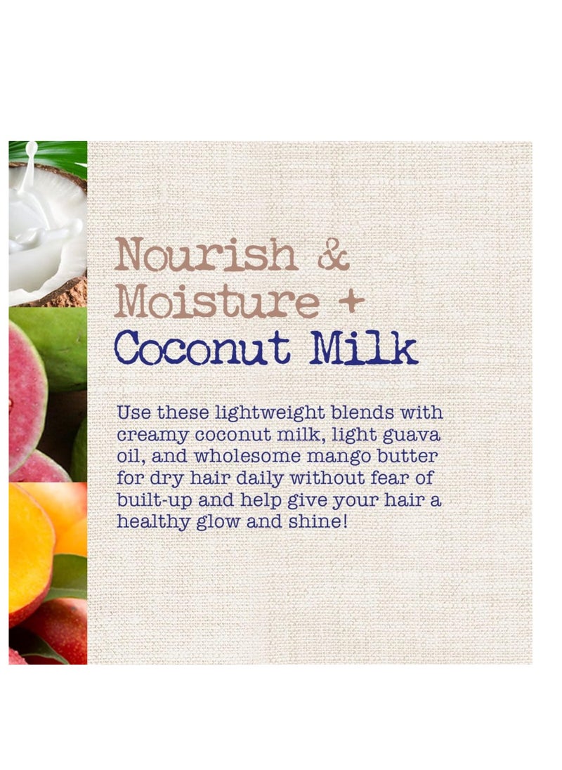 Maui Moisture Nourish & Moisture + Coconut Milk Conditioner to Hydrate and Detangle Curly Hair, Lightweight Daily Moisturizing Conditioner, Vegan, Silicone & Paraben-Free, 13 fl oz (Pack of 2)