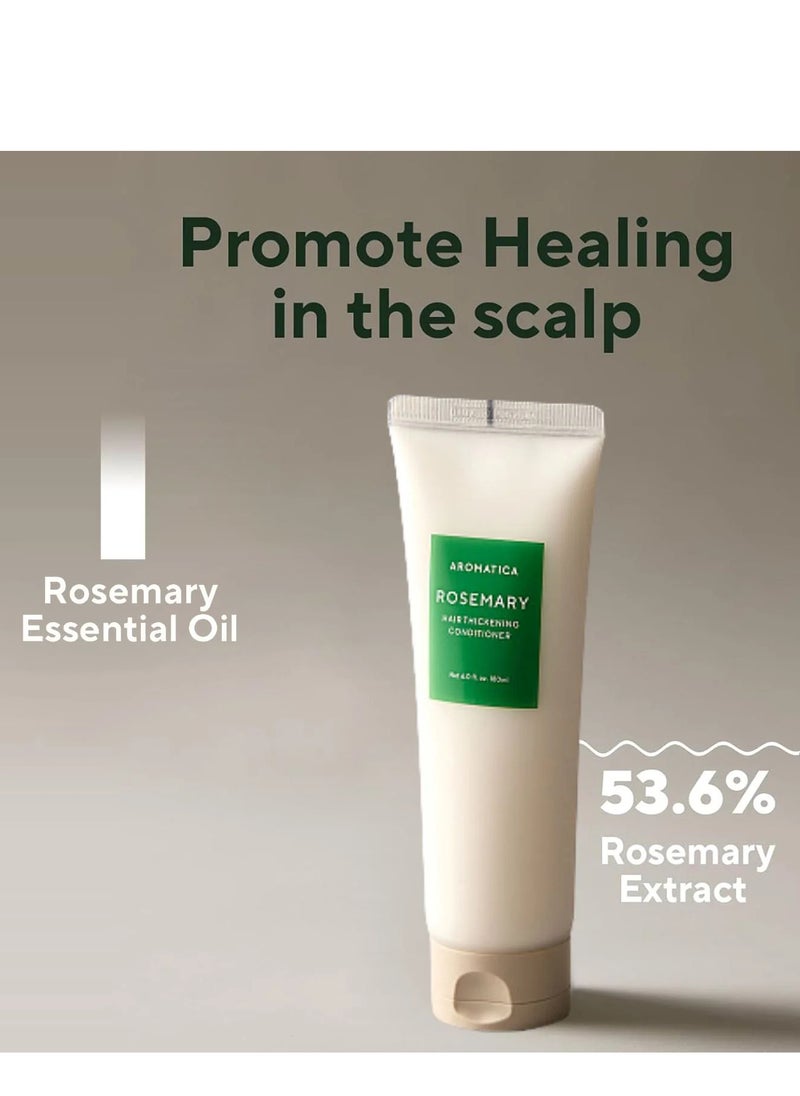 AROMATICA Rosemary Scalp Scaling Shampoo & Hair Thickening Conditioner Set 180ml each