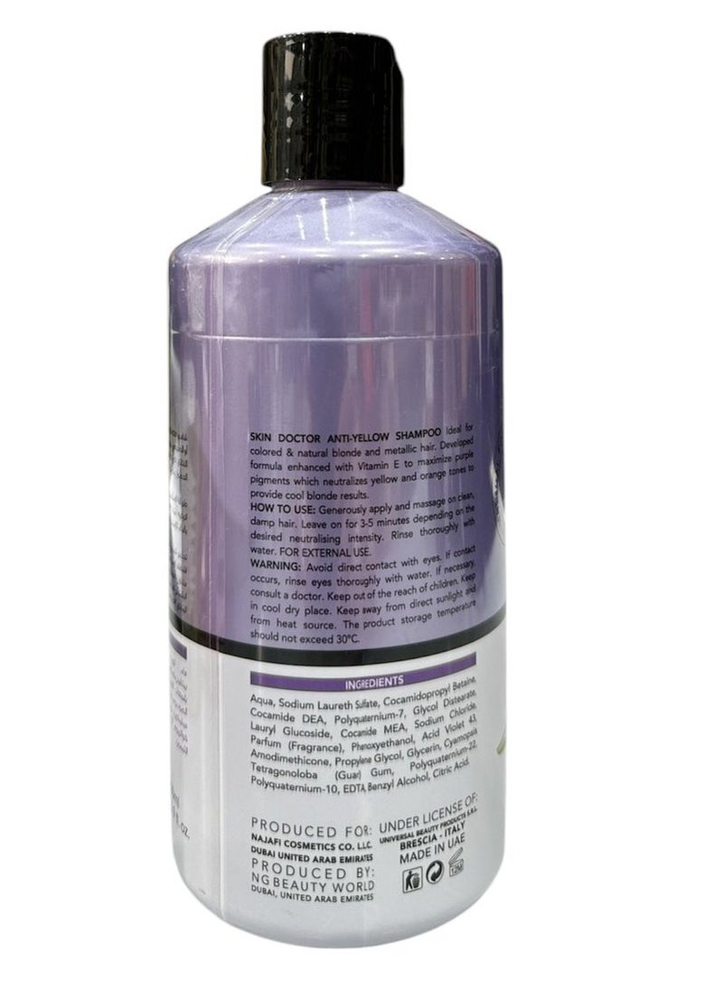 SILVER SHAMPOO ANTI YELLOW 500ML