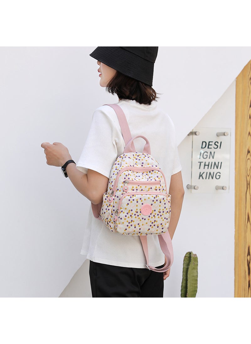 2024 Floral Korean Backpack Womens Large Capacity Fashion Trumpet Flower