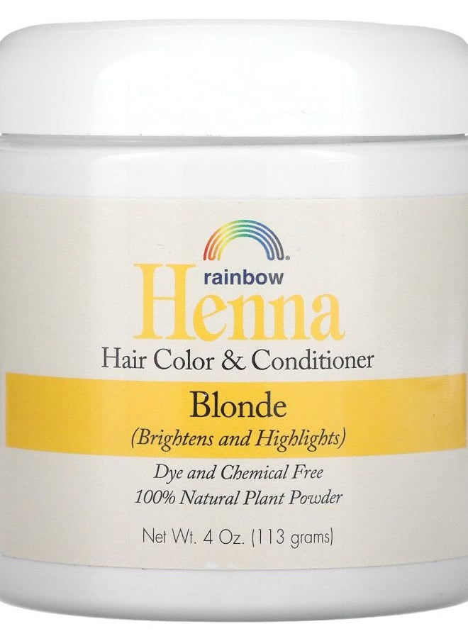 Henna Hair Color and Conditioner Blonde 4 oz (113 g)