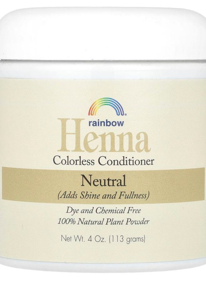 Henna Colorless Conditioner Neutral 4 oz (113 g)